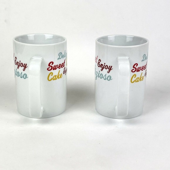 Set of 2 CAKE BOSS Icing & Script Quotes 10 fl. oz. Coffee Tea Mug Cups - Picture 3 of 7